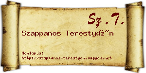 Szappanos Terestyén névjegykártya